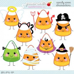 Candy Corn Characters - Cute Halloween Graphics | JWI // Create with ...