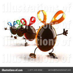Chocolate Easter Egg Characters Clipart #55490 - Illustration by Julos