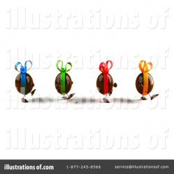 Chocolate Easter Egg Characters Clipart #55494 - Illustration by Julos