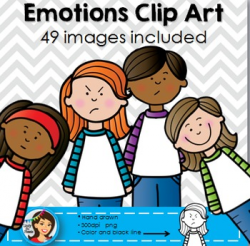 Emotions Kids Clipart | Diverse Clip Art | Clip art ...