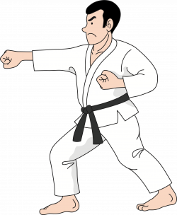 Clipart - Karate Practice