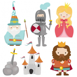 A #cute #Camelot #Characters #clipart set by Creative Clip Art ...