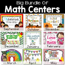 Math Centers For First Grade - Tunstall's Teaching Tidbits