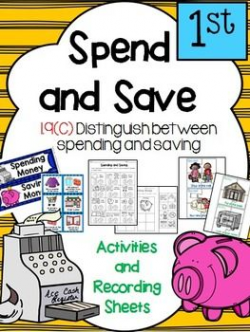 Financial Literacy: Spending and Saving 1st Grade | Anchor charts ...