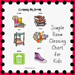 Room Cleaning Chart for Toddlers and Preschoolers