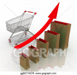 Stock Illustration - Sales growth chart. presenting a getting better ...
