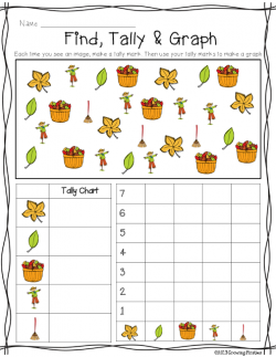 Fall Find Tally & Graph FREEBIE! | Themes & Schemes: Fall, Leaves ...