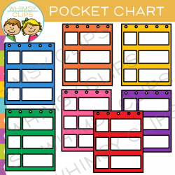 Pocket Chart Clip Art , Images & Illustrations | Whimsy Clips