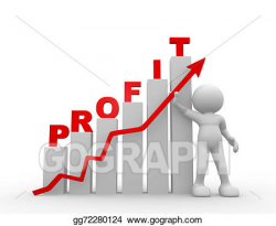 Drawing - Profit. Clipart Drawing gg72280124 - GoGraph