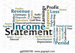 EPS Illustration - Income statement. Vector Clipart gg63563785 - GoGraph