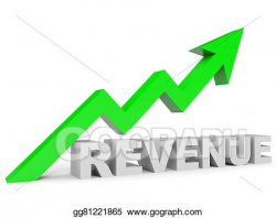 Stock Illustrations - Graph up revenue arrow. Stock Clipart ...