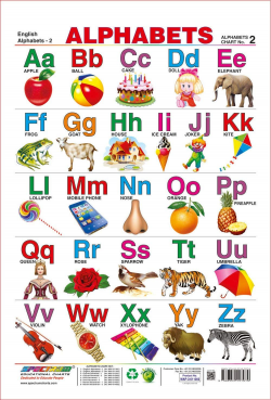 Spectrum Pre-School Kids Learning Alphabets Educational Laminated ...
