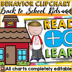 BACK TO SCHOOL EDITABLE BEHAVIOR MANAGEMENT CLIP CHART {KIDS & ICE ...