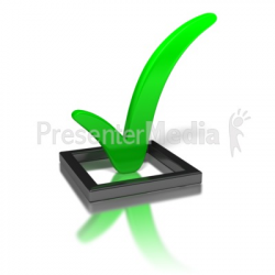 Green Check Mark In Box - Signs and Symbols - Great Clipart for ...