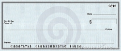 Bank Check Clipart - Letters