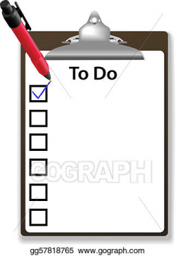 Vector Illustration - Check mark to do checklist clipboard copy ...
