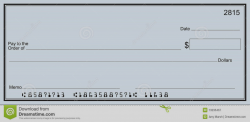 Collection Of Blank Cheques Template A Cheque Check Illustration ...