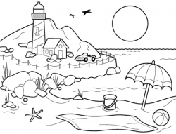 Check out the following collection of beach coloring pages ...