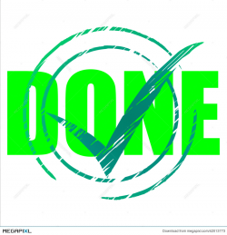 Yes Done Means Tick Symbol And Ok Illustration 42013773 - Megapixl