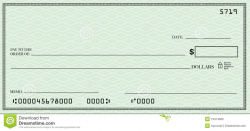 Blank Check Clipart