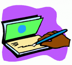 Personal Check Clipart