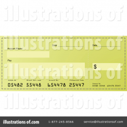Bank Check Clipart #224499 - Illustration by michaeltravers