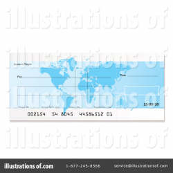 Bank Check Clipart #216711 - Illustration by michaeltravers