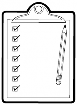 Checklist Clipart Black And White | World of Example