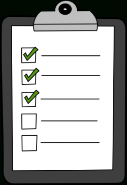 Checklist Clipart Black And White | Letters Format throughout Blank ...
