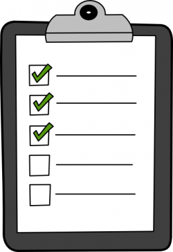 Checklist Clipart Black And White | Letters Format