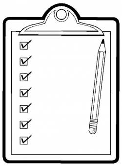 Checklist Clipart Black And White | https://momogicars.com