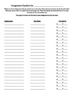 Student Task Completion Checklist Teaching Resources | Teachers Pay ...