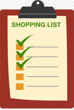 Shopping list Grocery store Clip art - List Cliparts png download ...