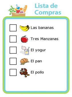 Grocery Shopping List with Pictures for Kids - The Trip Clip