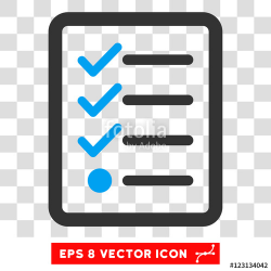 Vector Checklist EPS vector icon. Illustration style is flat iconic ...