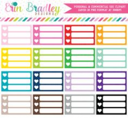 Rectangle Side Boxes Clipart – Erin Bradley/Ink Obsession Designs ...