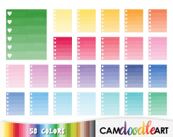 50 Ombre Checklist Clipart,Heart Check List, To Do, Task Reminder ...