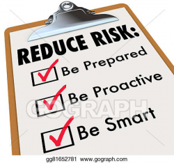 Stock Illustration - Reduce risk be prepared proactive smart ...
