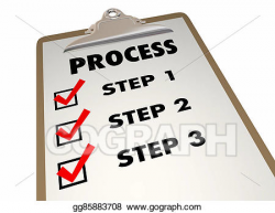 Stock Illustration - Process steps system procedure ...