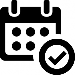 Verified calendar interface symbol Icons | Free Download