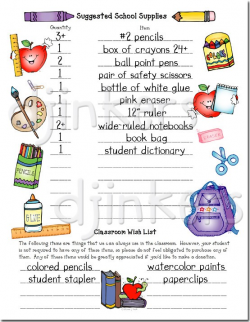 Printable pages for teachers made with DJ Inkers clipart - DJ Inkers