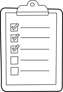 Cartoon checklist clipart 8 clipartpen png - Clipartix