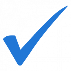 Blue check mark - Transparent PNG & SVG vector