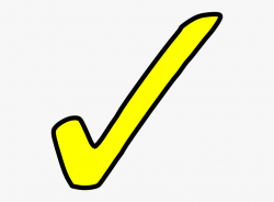 Checkmark Clipart Yellow - Yellow Check Mark Clip Art ...
