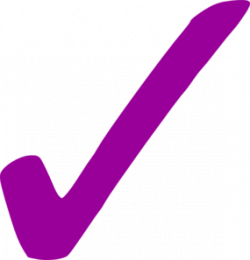 Purple Check Mark Clipart