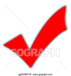 Stock Illustration - Red tick or check mark. Clip Art gg55499176 ...