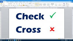 How to Insert Tick Mark in MS Word 2010 - YouTube