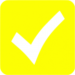 Yellow check mark 8 icon - Free yellow check mark icons