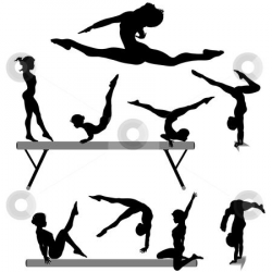 Free Printable Gymnastic Silhouettes | To use this stock image in ...
