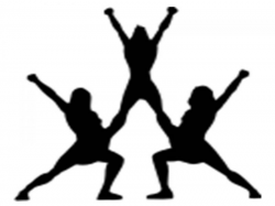 Stunt Clipart Cheer Competition Pencil And In Color Stunt Cheer ...